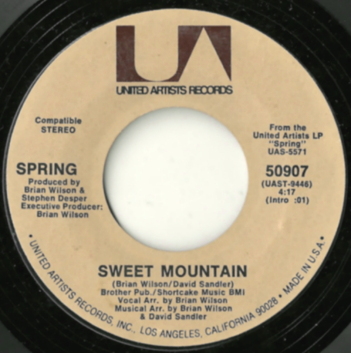 US Regular issues - Brian Wilson productions - (American) Spring - Beach  Boys on 45
